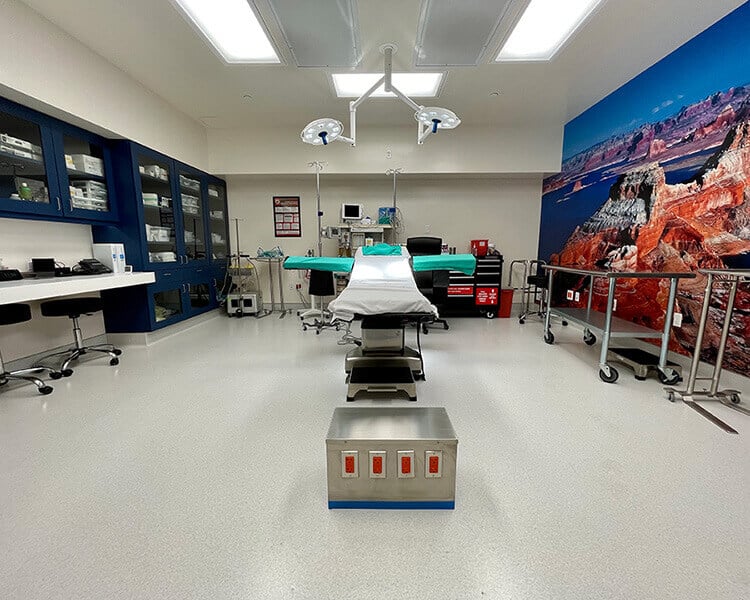 Modern operating room.